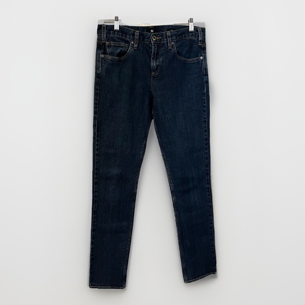 DC Shoes Slim Fit Jeans Men's 30x32 Dark Wash Denim Straight Leg Skate